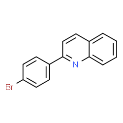 ChemSpider 2D Image | 2-(4-Bromophenyl)quinoline | C15H10BrN