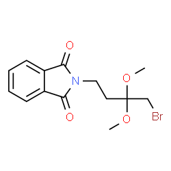 ChemSpider 2D Image | 2-(4-Bromo-3,3-dimethoxybutyl)-1H-isoindole-1,3(2H)-dione | C14H16BrNO4