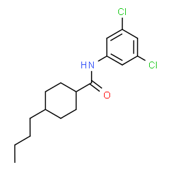 ChemSpider 2D Image | 4-Butyl-N-(3,5-dichlorophenyl)cyclohexanecarboxamide | C17H23Cl2NO