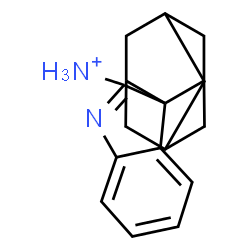 ChemSpider 2D Image | Spiro[indole-3,2'-tricyclo[3.3.1.1~3,7~]decan]-2-aminium | C17H21N2