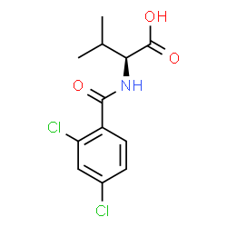 ChemSpider 2D Image | N-(2,4-Dichlorobenzoyl)-L-valine | C12H13Cl2NO3