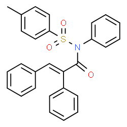 ChemSpider 2D Image | (2E)-N-[(4-Methylphenyl)sulfonyl]-N,2,3-triphenylacrylamide | C28H23NO3S