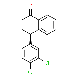 ChemSpider 2D Image | (R)-sertraline ketone | C16H12Cl2O