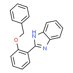 ChemSpider 2D Image | 2-[2-(Benzyloxy)phenyl]-1H-benzimidazole | C20H16N2O