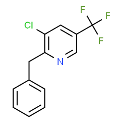 ChemSpider 2D Image | 2-Benzyl-3-chloro-5-(trifluoromethyl)pyridine | C13H9ClF3N