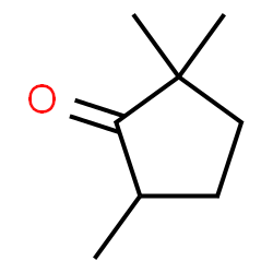 ChemSpider 2D Image | 2,2,5-Trimethylcyclopentanone | C8H14O
