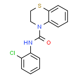 ChemSpider 2D Image | N-(2-Chlorophenyl)-2,3-dihydro-4H-1,4-benzothiazine-4-carboxamide | C15H13ClN2OS
