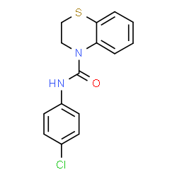 ChemSpider 2D Image | N-(4-Chlorophenyl)-2,3-dihydro-4H-1,4-benzothiazine-4-carboxamide | C15H13ClN2OS