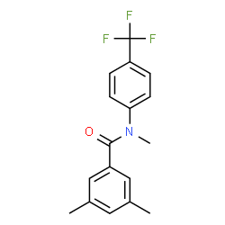 ChemSpider 2D Image | N,3,5-Trimethyl-N-[4-(trifluoromethyl)phenyl]benzamide | C17H16F3NO