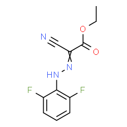 ChemSpider 2D Image | Ethyl cyano[(2,6-difluorophenyl)hydrazono]acetate | C11H9F2N3O2