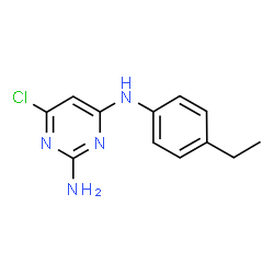 ChemSpider 2D Image | 6-Chloro-N~4~-(4-ethylphenyl)-2,4-pyrimidinediamine | C12H13ClN4