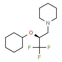 ChemSpider 2D Image | 1-[(2S)-2-(Cyclohexyloxy)-3,3,3-trifluoropropyl]piperidine | C14H24F3NO