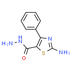 ChemSpider 2D Image | 2-Amino-4-phenyl-1,3-thiazole-5-carbohydrazide | C10H10N4OS