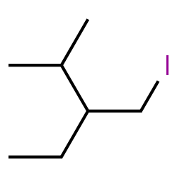 ChemSpider 2D Image | 3-(Iodomethyl)-2-methylpentane | C7H15I