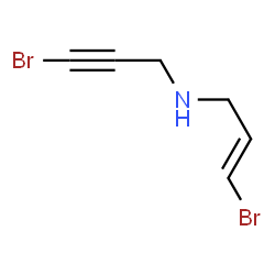 ChemSpider 2D Image | (2E)-3-Bromo-N-(3-bromo-2-propyn-1-yl)-2-propen-1-amine | C6H7Br2N