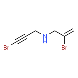 ChemSpider 2D Image | 2-Bromo-N-(3-bromo-2-propyn-1-yl)-2-propen-1-amine | C6H7Br2N