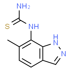 ChemSpider 2D Image | 1-(6-Methyl-1H-indazol-7-yl)thiourea | C9H10N4S