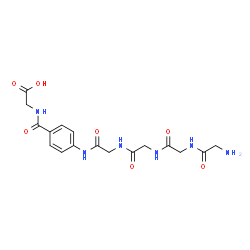 ChemSpider 2D Image | Glycylglycylglycyl-N-{4-[(carboxymethyl)carbamoyl]phenyl}glycinamide | C17H22N6O7