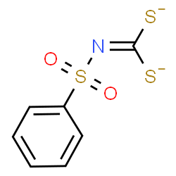 ChemSpider 2D Image | (Phenylsulfonyl)carbonodithioimidate | C7H5NO2S3