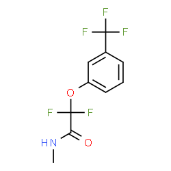 ChemSpider 2D Image | 2,2-Difluoro-N-methyl-2-[3-(trifluoromethyl)phenoxy]acetamide | C10H8F5NO2