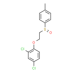 ChemSpider 2D Image | 2,4-Dichloro-1-{2-[(4-methylphenyl)sulfinyl]ethoxy}benzene | C15H14Cl2O2S