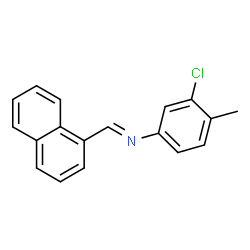 ChemSpider 2D Image | 3-Chloro-4-methyl-N-[(E)-1-naphthylmethylene]aniline | C18H14ClN