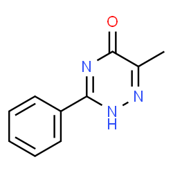 ChemSpider 2D Image | 6-Methyl-3-phenyl-1,2,4-triazin-5(2H)-one | C10H9N3O