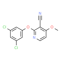 ChemSpider 2D Image | 2-(3,5-Dichlorophenoxy)-4-methoxynicotinonitrile | C13H8Cl2N2O2