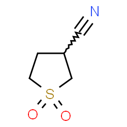 ChemSpider 2D Image | 1,1-dioxo-1$l^{6}-thiolane-3-carbonitrile | C5H7NO2S