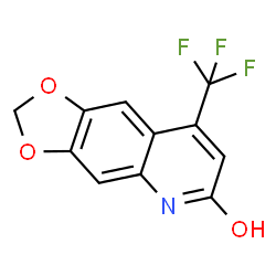 ChemSpider 2D Image | 8-(trifluoromethyl)[1,3]dioxolo[4,5-g]quinolin-6-ol | C11H6F3NO3