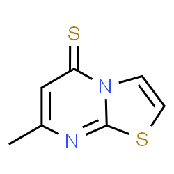 ChemSpider 2D Image | 7-Methyl-5H-[1,3]thiazolo[3,2-a]pyrimidine-5-thione | C7H6N2S2