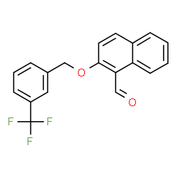 ChemSpider 2D Image | 2-{[3-(Trifluoromethyl)benzyl]oxy}-1-naphthaldehyde | C19H13F3O2