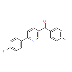 ChemSpider 2D Image | (4-Fluorophenyl)[6-(4-fluorophenyl)-3-pyridinyl]methanone | C18H11F2NO
