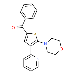 ChemSpider 2D Image | [5-(4-Morpholinyl)-4-(2-pyridinyl)-2-thienyl](phenyl)methanone | C20H18N2O2S