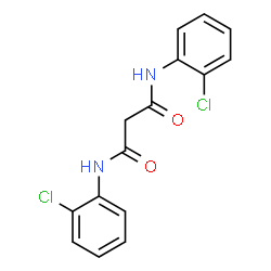ChemSpider 2D Image | N,N'-Bis(2-chlorophenyl)malonamide | C15H12Cl2N2O2
