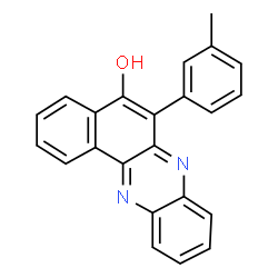 ChemSpider 2D Image | 6-(3-Methylphenyl)benzo[a]phenazin-5-ol | C23H16N2O