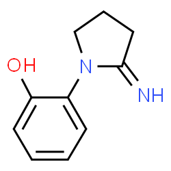 ChemSpider 2D Image | 2-(2-Imino-1-pyrrolidinyl)phenol | C10H12N2O