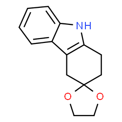 ChemSpider 2D Image | 1,2,4,9-Tetrahydrospiro[carbazole-3,2'-[1,3]dioxolane] | C14H15NO2