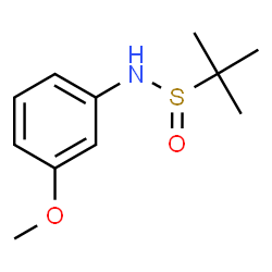 ChemSpider 2D Image | N-(3-Methoxyphenyl)-2-methyl-2-propanesulfinamide | C11H17NO2S