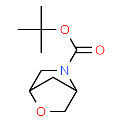 ChemSpider 2D Image | tert-Butyl 2-oxa-5-azabicyclo[2.2.1]heptane-5-carboxylate | C10H17NO3