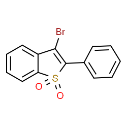 ChemSpider 2D Image | 3-Bromo-2-phenyl-1-benzothiophene 1,1-dioxide | C14H9BrO2S