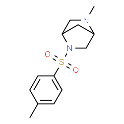 ChemSpider 2D Image | 2-Methyl-5-tosyl-2,5-diazabicyclo[2.2.1]heptane | C13H18N2O2S
