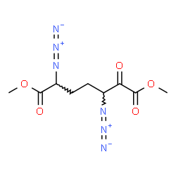 ChemSpider 2D Image | Dimethyl 3,6-diazido-2-oxoheptanedioate | C9H12N6O5