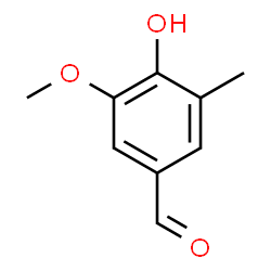 ChemSpider 2D Image | 4-Hydroxy-3-methoxy-5-methylbenzaldehyde | C9H10O3