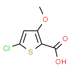ChemSpider 2D Image | 5-Chloro-3-methoxy-2-thiophenecarboxylic acid | C6H5ClO3S