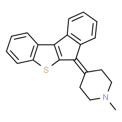ChemSpider 2D Image | 4-(6H-Benzo[b]indeno[1,2-d]thiophen-6-ylidene)-1-methylpiperidine | C21H19NS