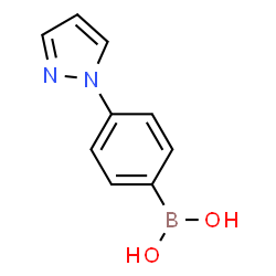 ChemSpider 2D Image | 4-PYRAZOL-1-YL-PHENYLBORONIC ACID | C9H9BN2O2