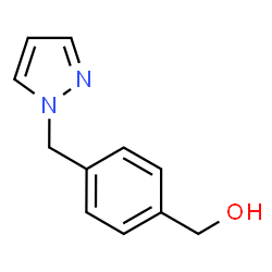 ChemSpider 2D Image | 4-(1H-Pyrazol-1-ylmethyl)benzenemethanol | C11H12N2O