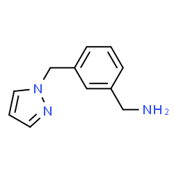 ChemSpider 2D Image | 1-[3-(1H-Pyrazol-1-ylmethyl)phenyl]methanamine | C11H13N3