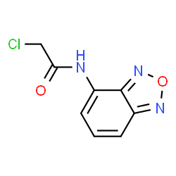 ChemSpider 2D Image | N-(2,1,3-Benzoxadiazol-4-yl)-2-chloroacetamide | C8H6ClN3O2